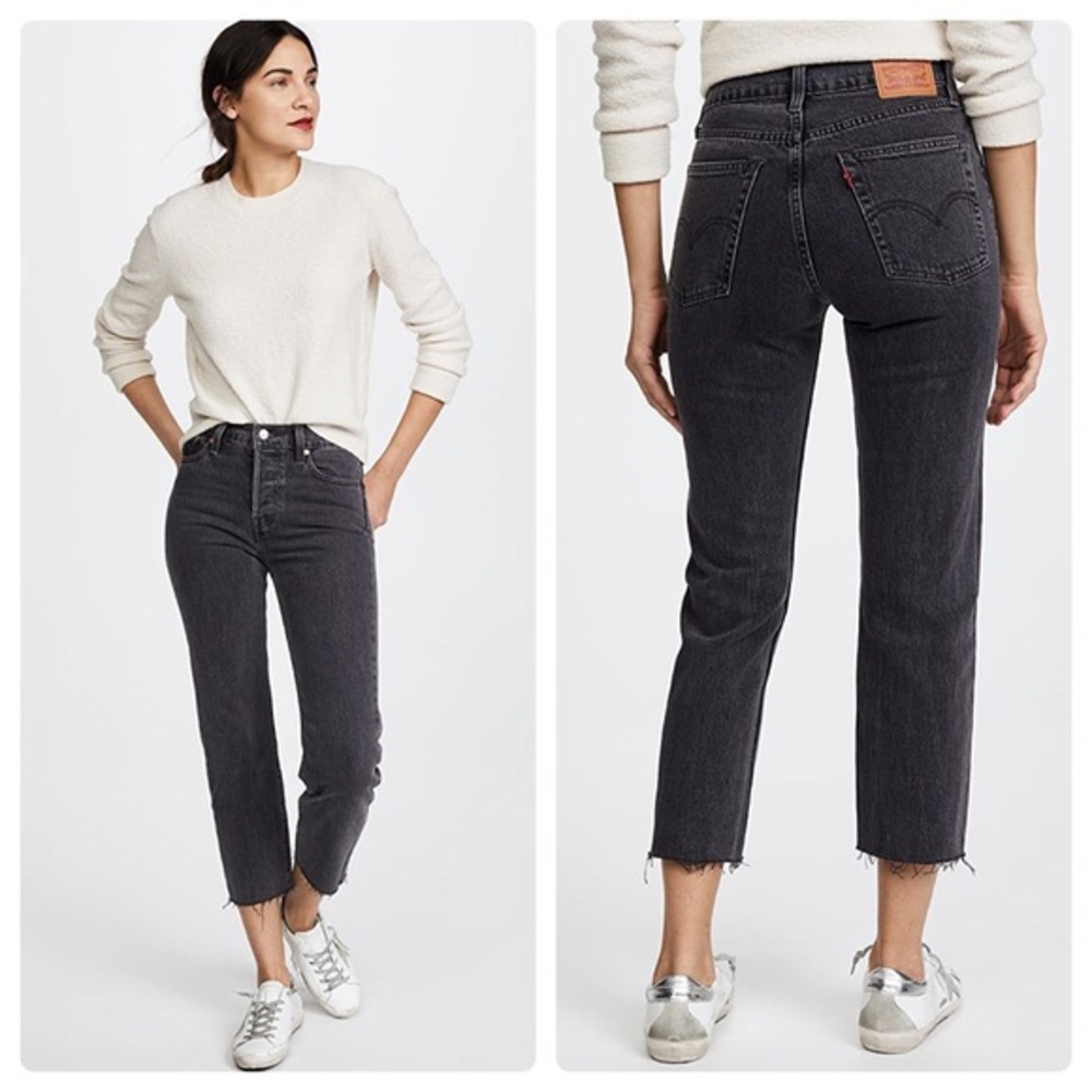 Levi’s Wedgie Straight Leg Black Jeans